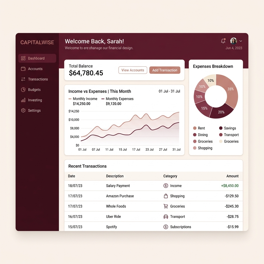 DivineAccounts Dashboard Preview